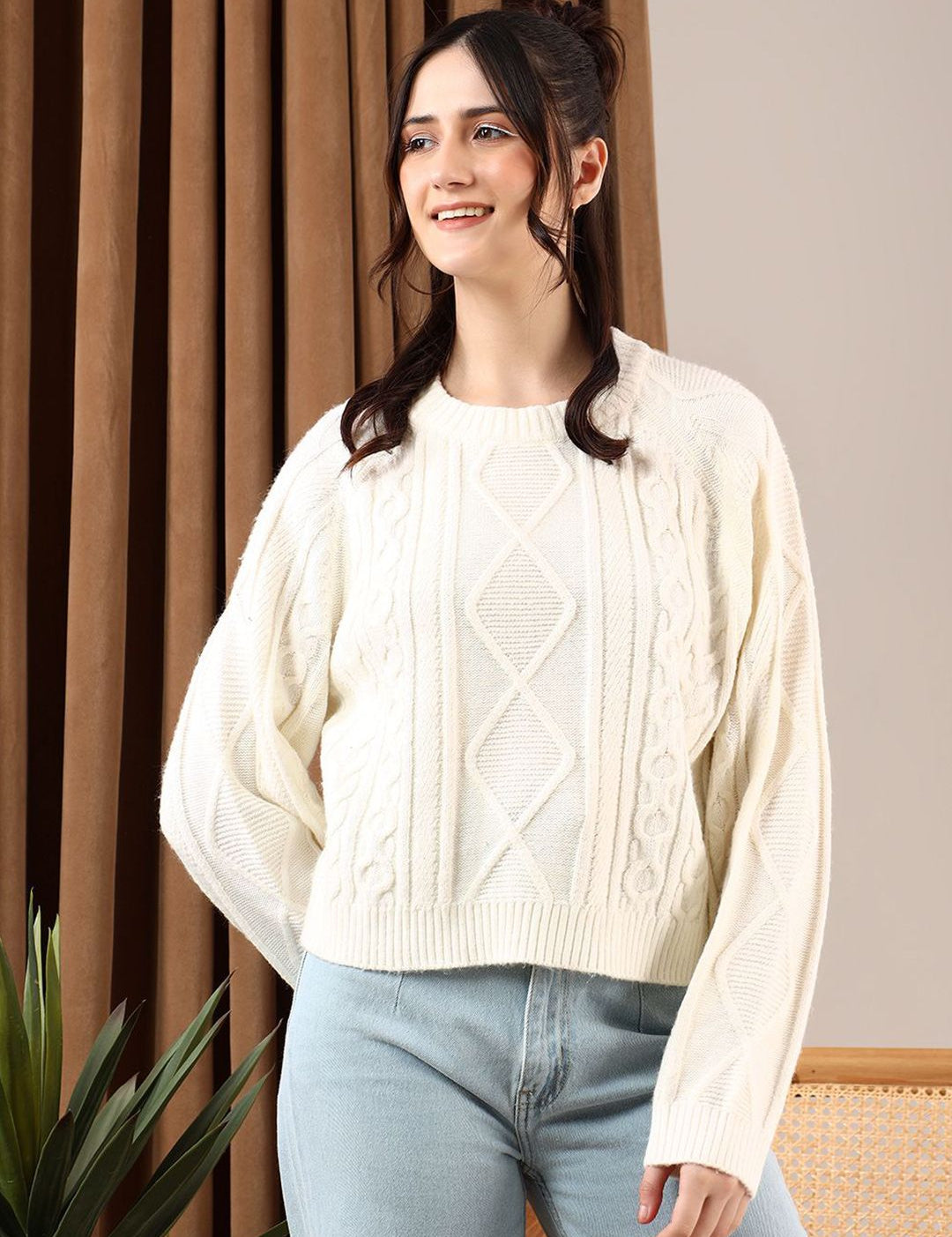 Kotty Women Cable Knit Pullover
