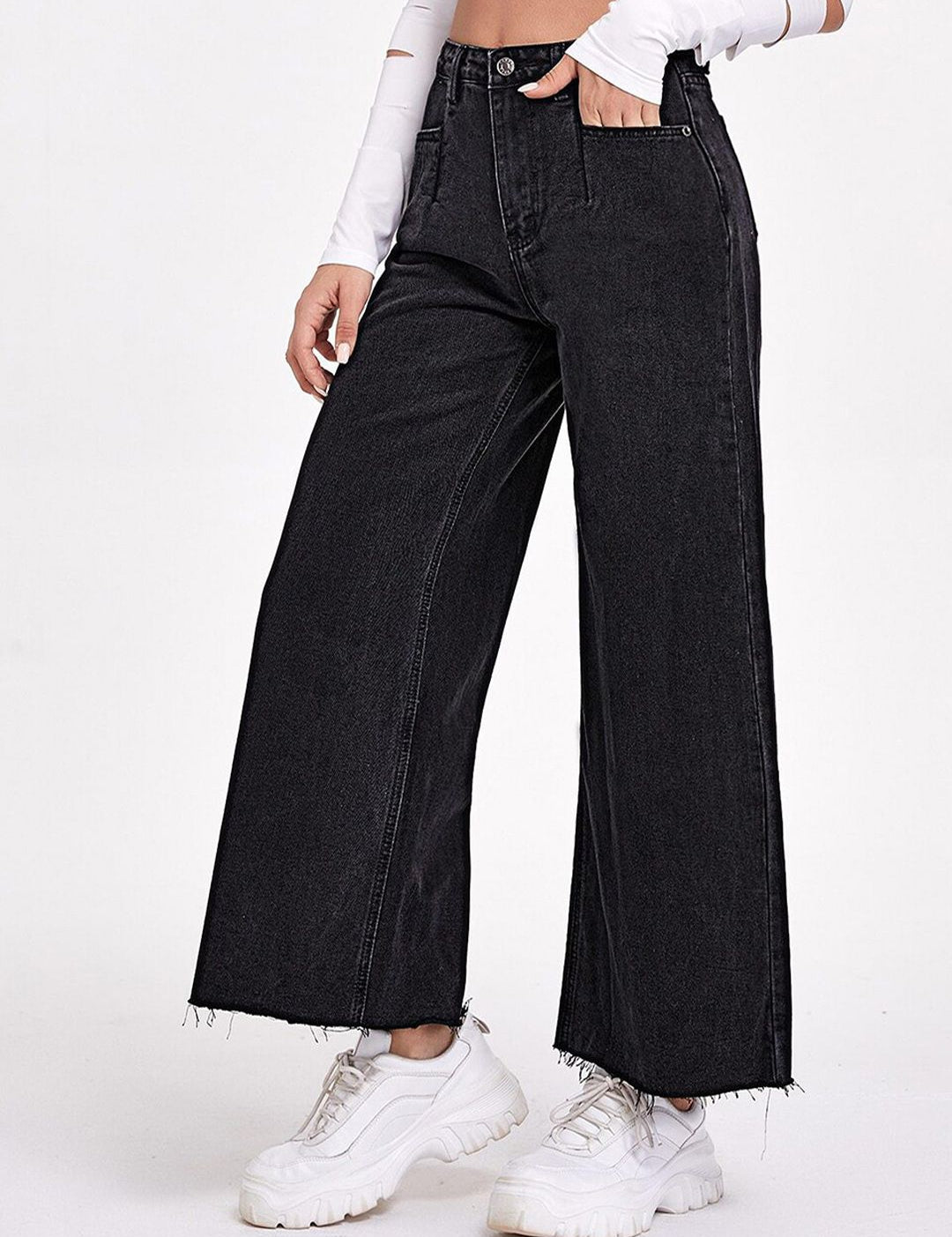 Kotty Women Jean Flared High-Rise Stretchable Jeans