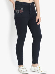 Kotty Women Blue Skinny Fit High-Rise Clean Look Jeans