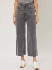 Kotty Women Jean Straight Fit High-Rise Heavy Fade Stretchable Jeans