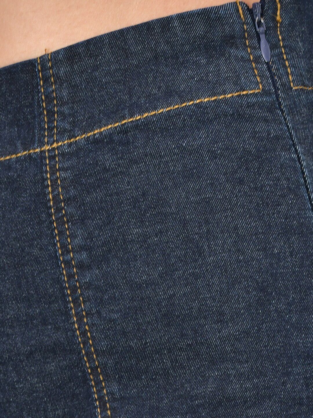 Kotty Women Blue Regular Fit High-Rise Slash Knee Jeans