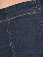 Kotty Women Blue Regular Fit High-Rise Slash Knee Jeans