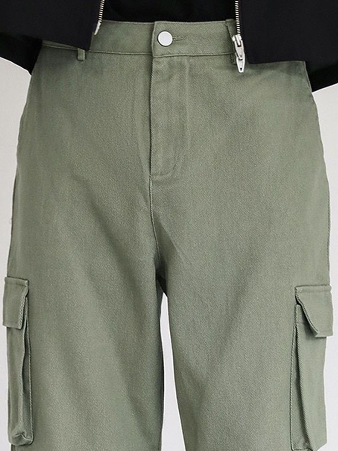 Kotty Men Relaxed Low-Rise Easy Wash Cargos Trousers
