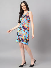 Kotty Print A-Line Women Mini Dress