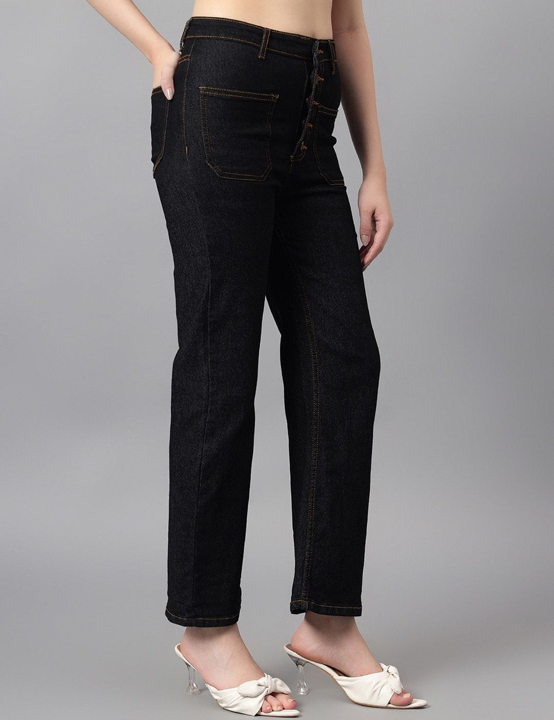 Kotty Women Bootcut High-Rise Stretchable Jeans