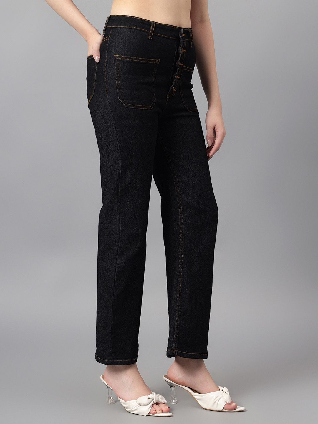 Kotty Women Bootcut High-Rise Stretchable Jeans