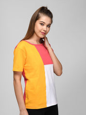 Kotty Colourblocked Cotton T-shirt