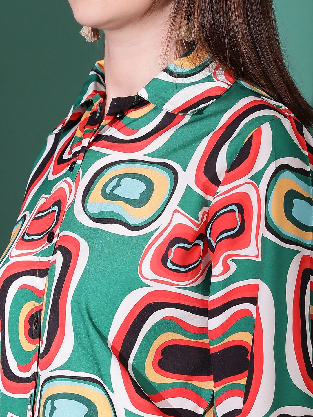 Kotty Women Opaque Printed Casual Shirt