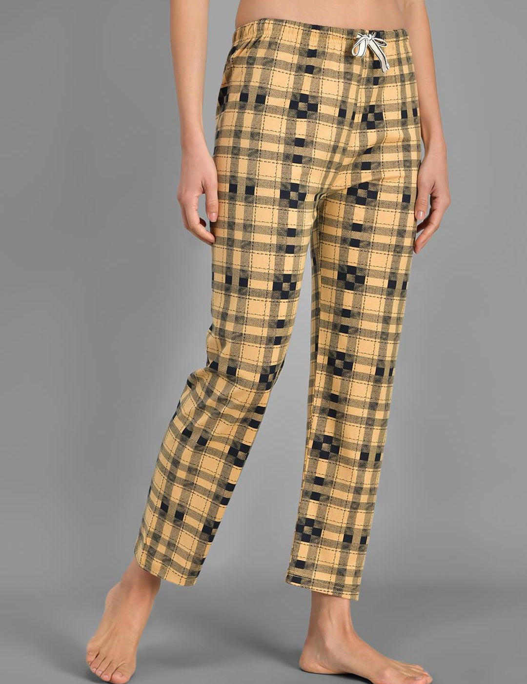 Kotty Checked Cotton Lounge Pants