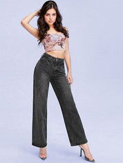 Kotty Women Jean Straight Fit High-Rise Stretchable Jeans