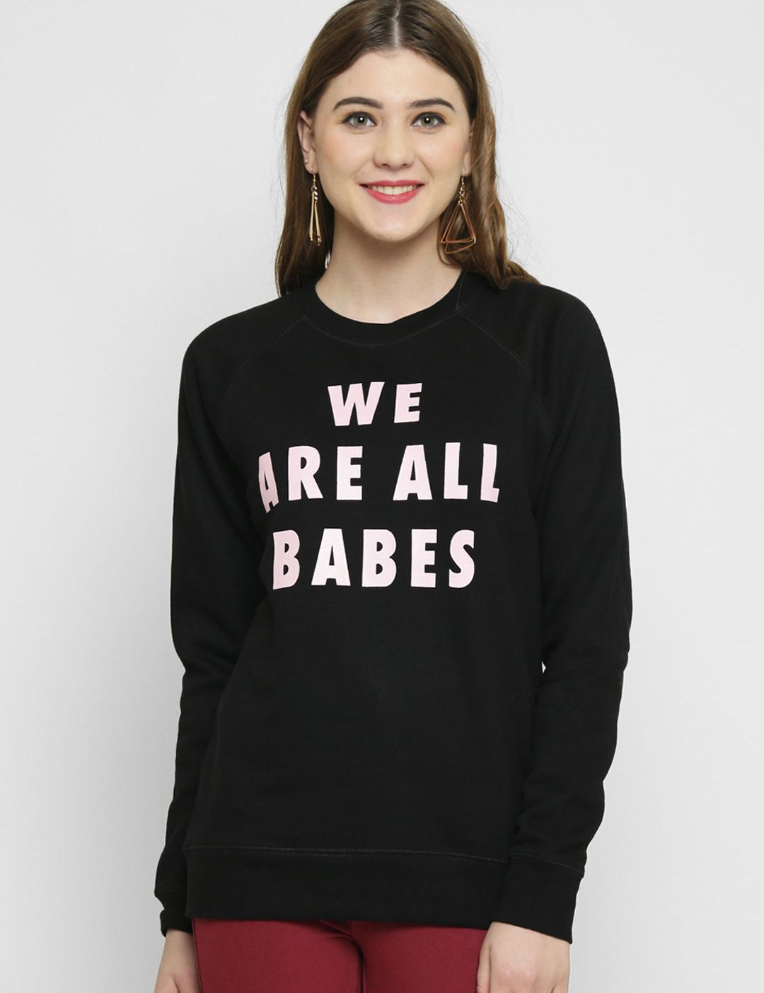 Kotty Women Black Printed Sweatshirt