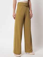 KOTTY BIZwear Pack Of 2 Women Relaxed Straight Fit High-Rise Pleated Trousers