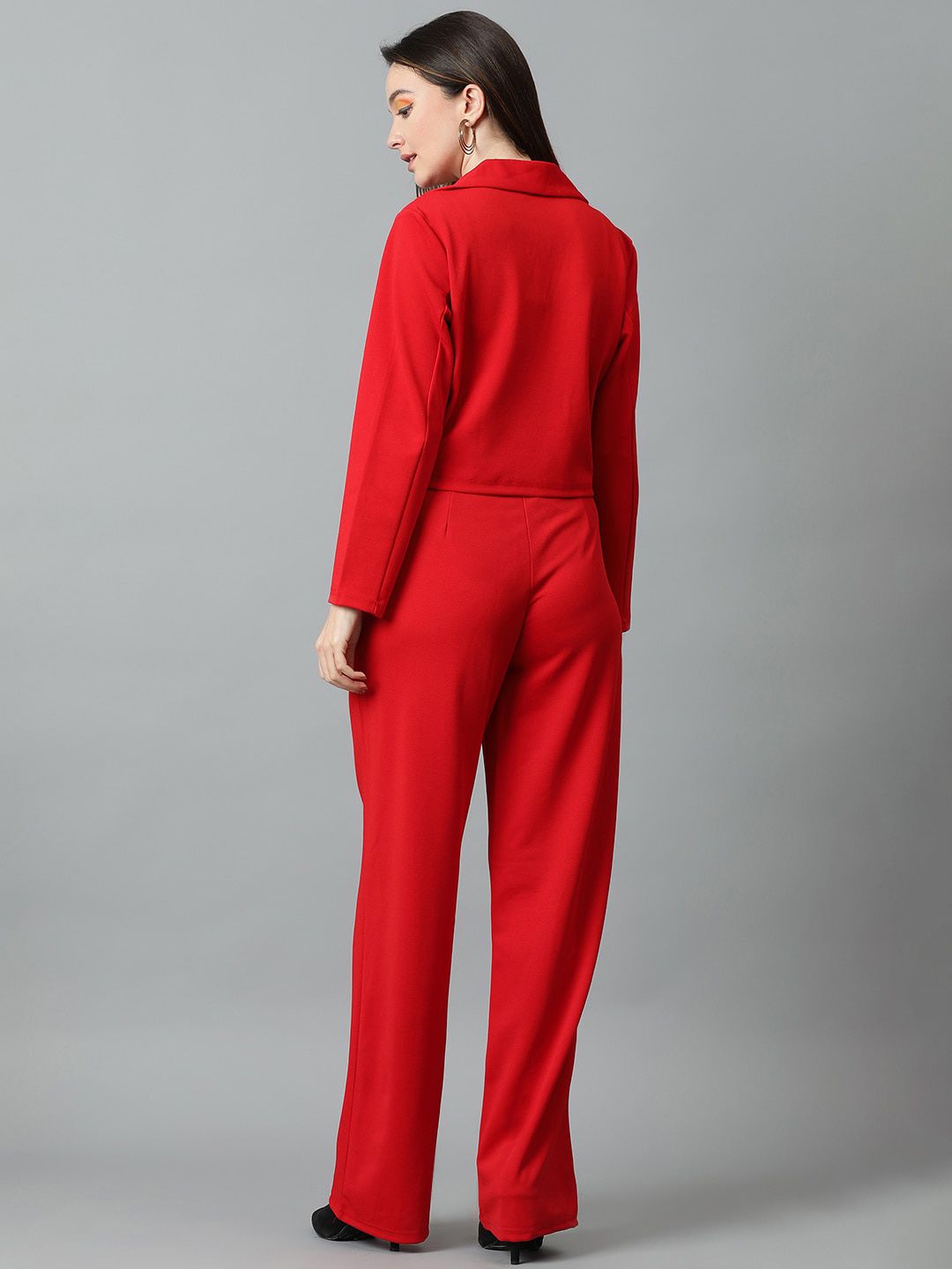 KOTTY BIZwear Basics Notched Lapel Collar Coat With Trousers