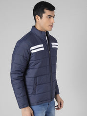 Kotty Men Blue Solid Puffer Jacket