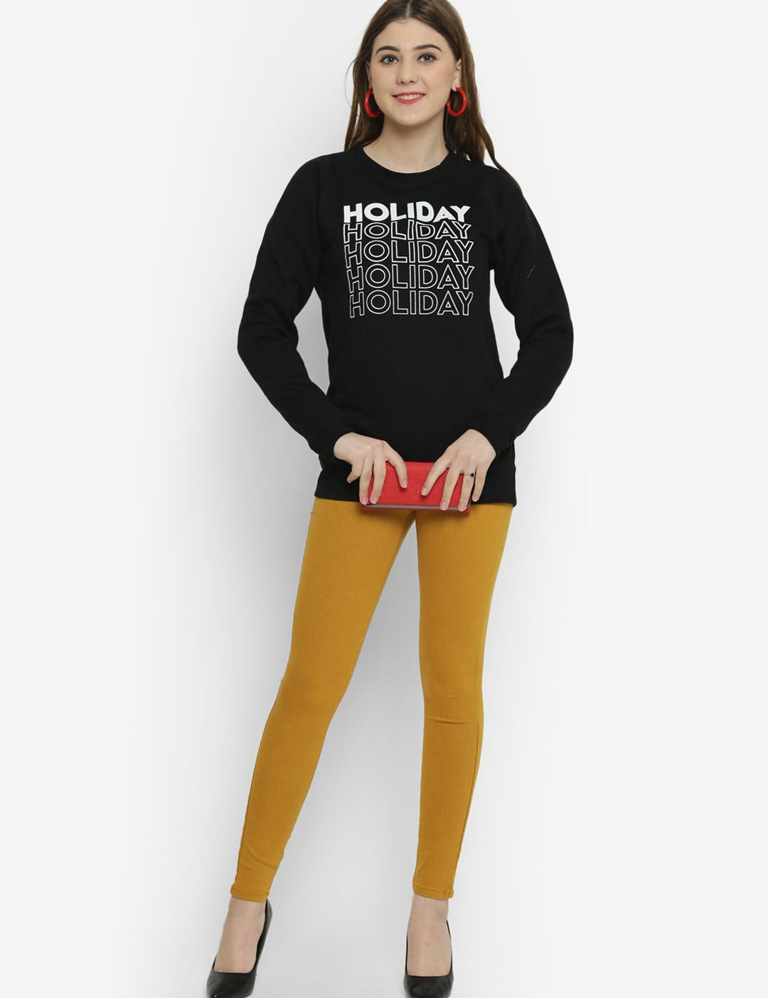 Kotty Women Mustard Skinny Fit High-Rise Clean Look Jeans