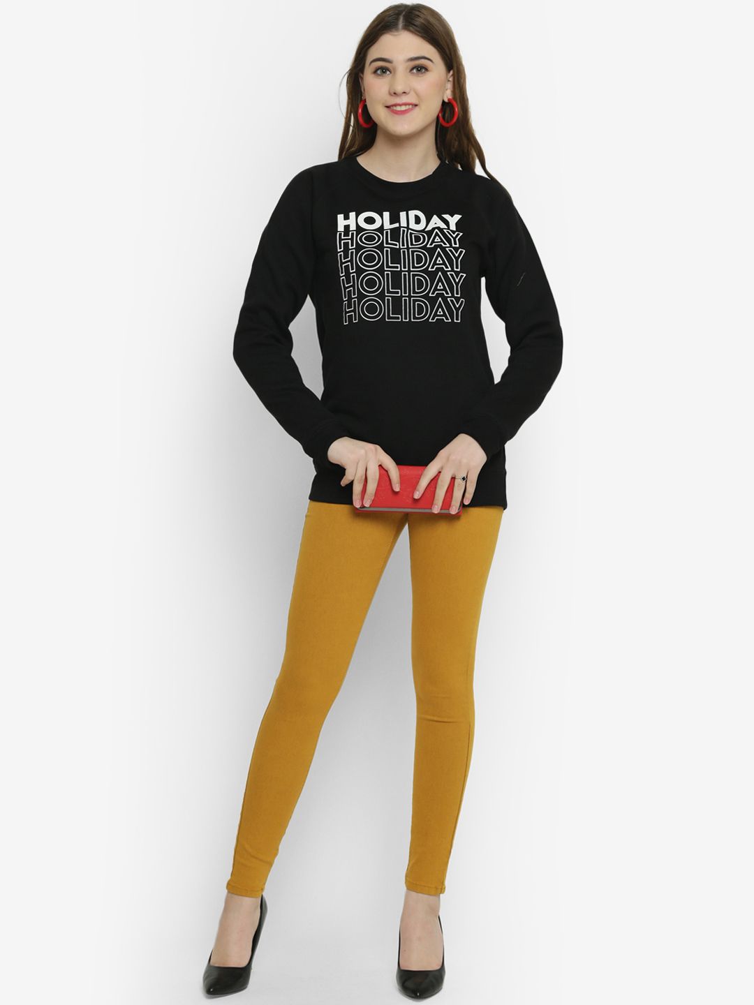 Kotty Women Mustard Skinny Fit High-Rise Clean Look Jeans