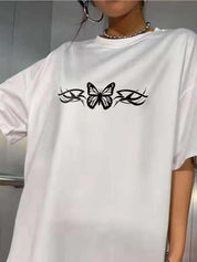 Kotty Conversational Printed Oversize Cotton T-shirt