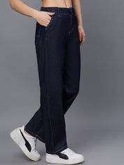 Kotty Women Blue Jean Straight Fit Stretchable Jeans