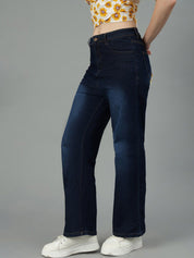 Kotty Women Straight Fit Low-Rise Light Fade Stretchable Jeans