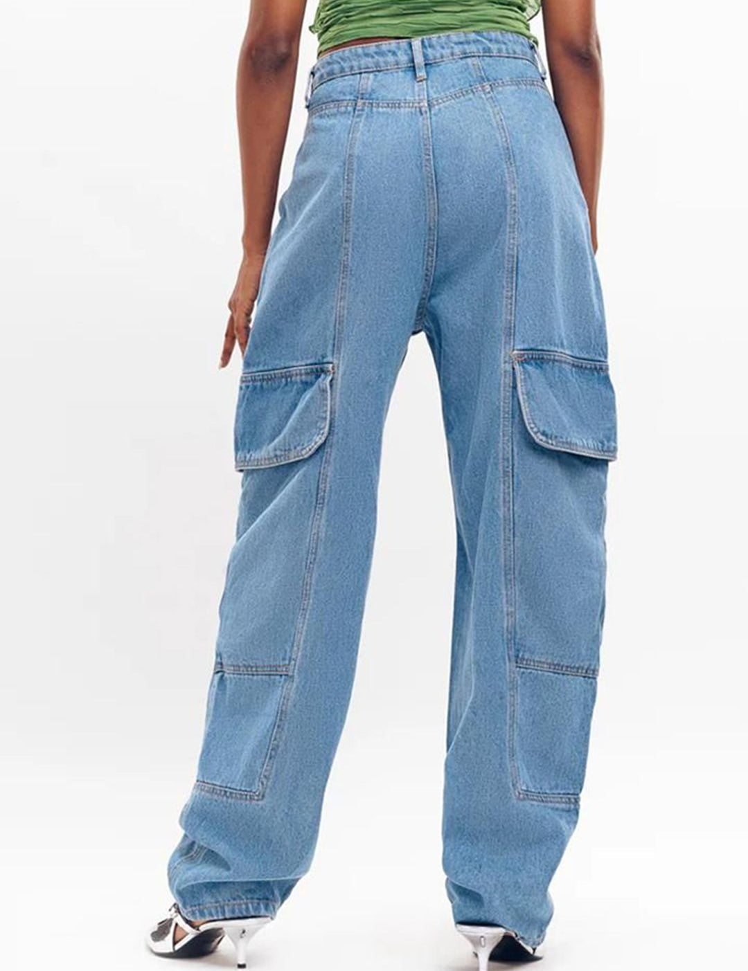 Kotty Women Jean Wide Leg High-Rise Stretchable Jeans