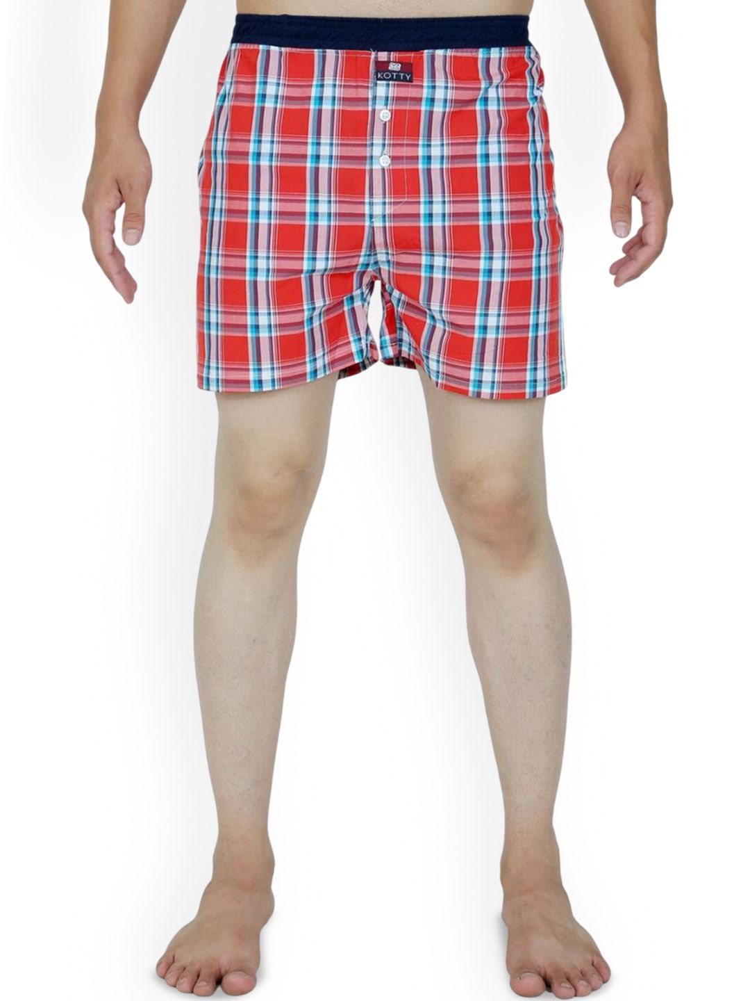 Kotty Men Checked Mid-Rise Boxer KTTNEWBOXER25S
