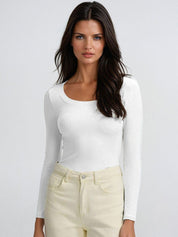 Kotty White and Teal Blue Long Sleeves T-Shirt with Trouser