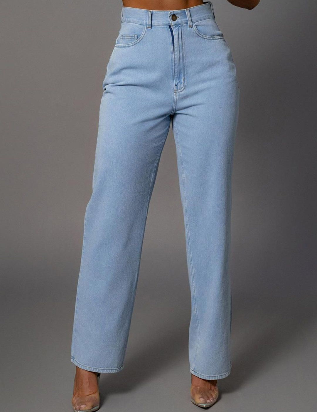 Kotty Women Straight Fit High-Rise Stretchable Jeans