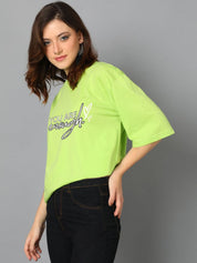 Kotty Women Typography Printed T-shirt