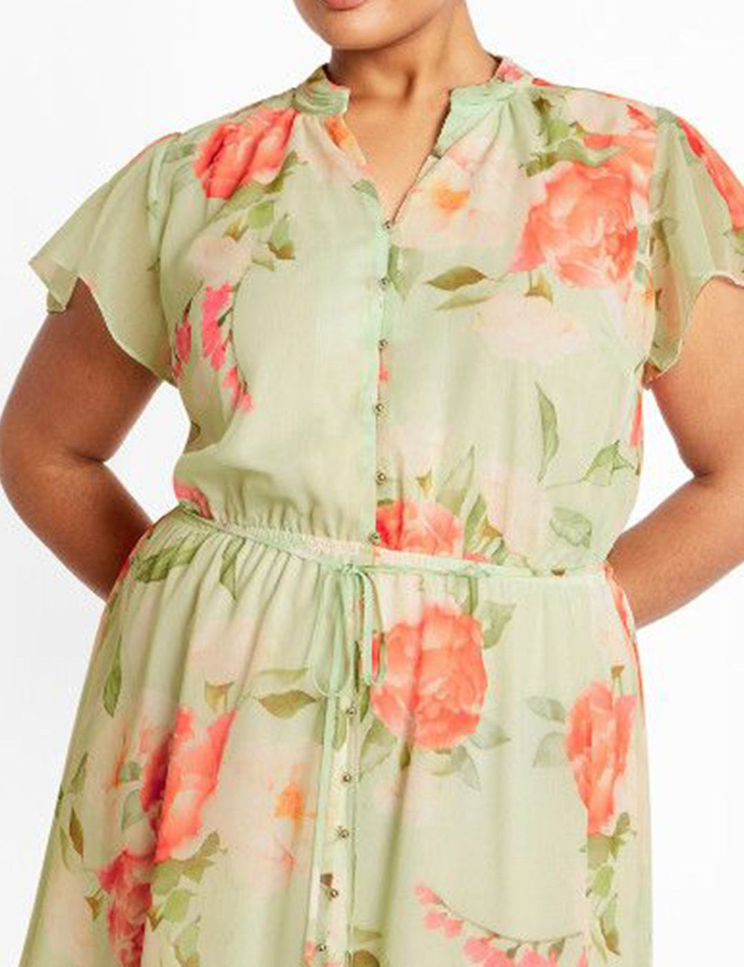CURVE BY KOTTY Women Floral Print A-Line Dress