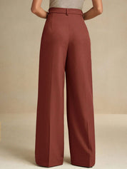 Kotty Women Relaxed Fit High-Rise Pleated Trouser