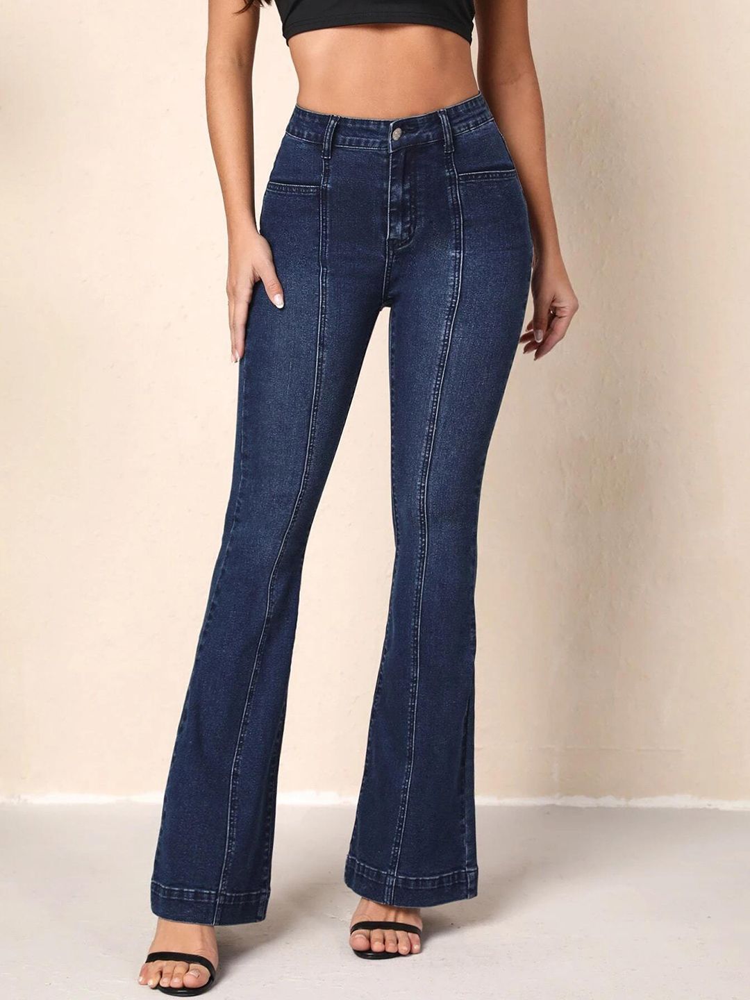 Kotty Women Bootcut High-Rise Stretchable Jeans