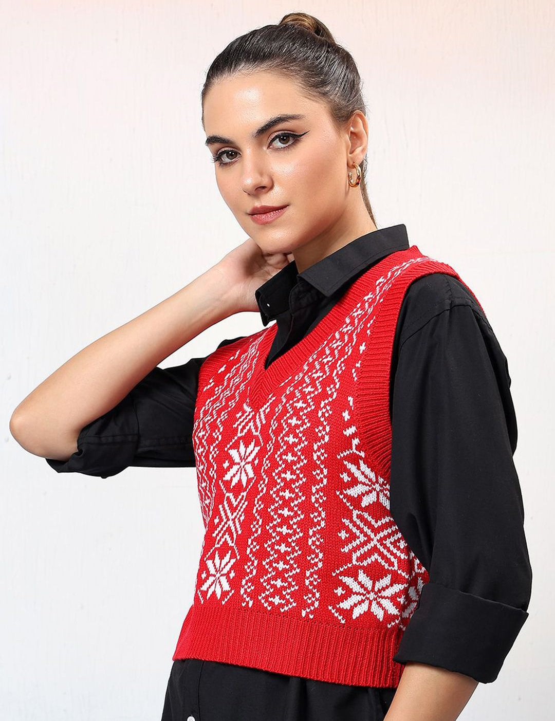 Kotty Women Printed Crop Pullover