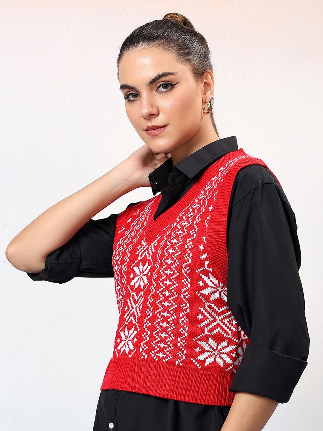 Kotty Women Printed Crop Pullover