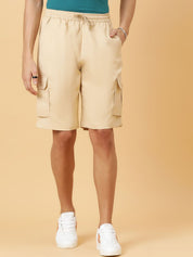 Kotty Men Low-Rise Cotton Cargo Shorts
