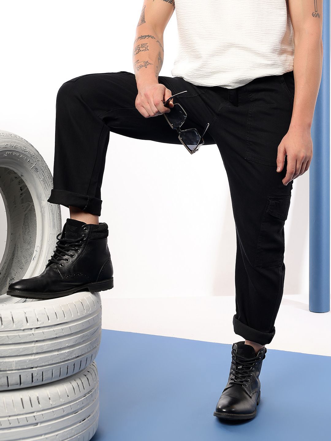 Kotty Men Comfort Regular Fit Mid-Rise Stretchable Jeans