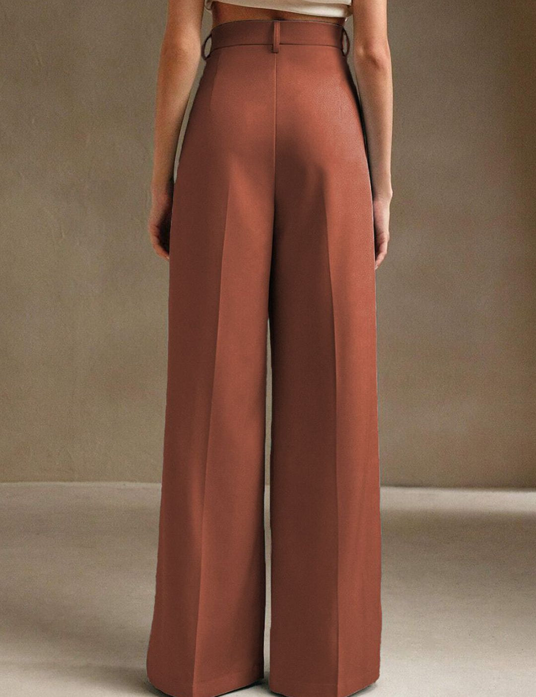 Kotty Women Flared High-Rise Pleated Trouser