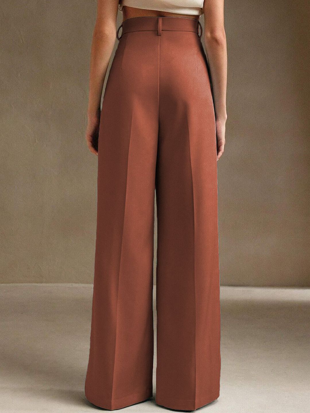 Kotty Women Flared High-Rise Pleated Trouser