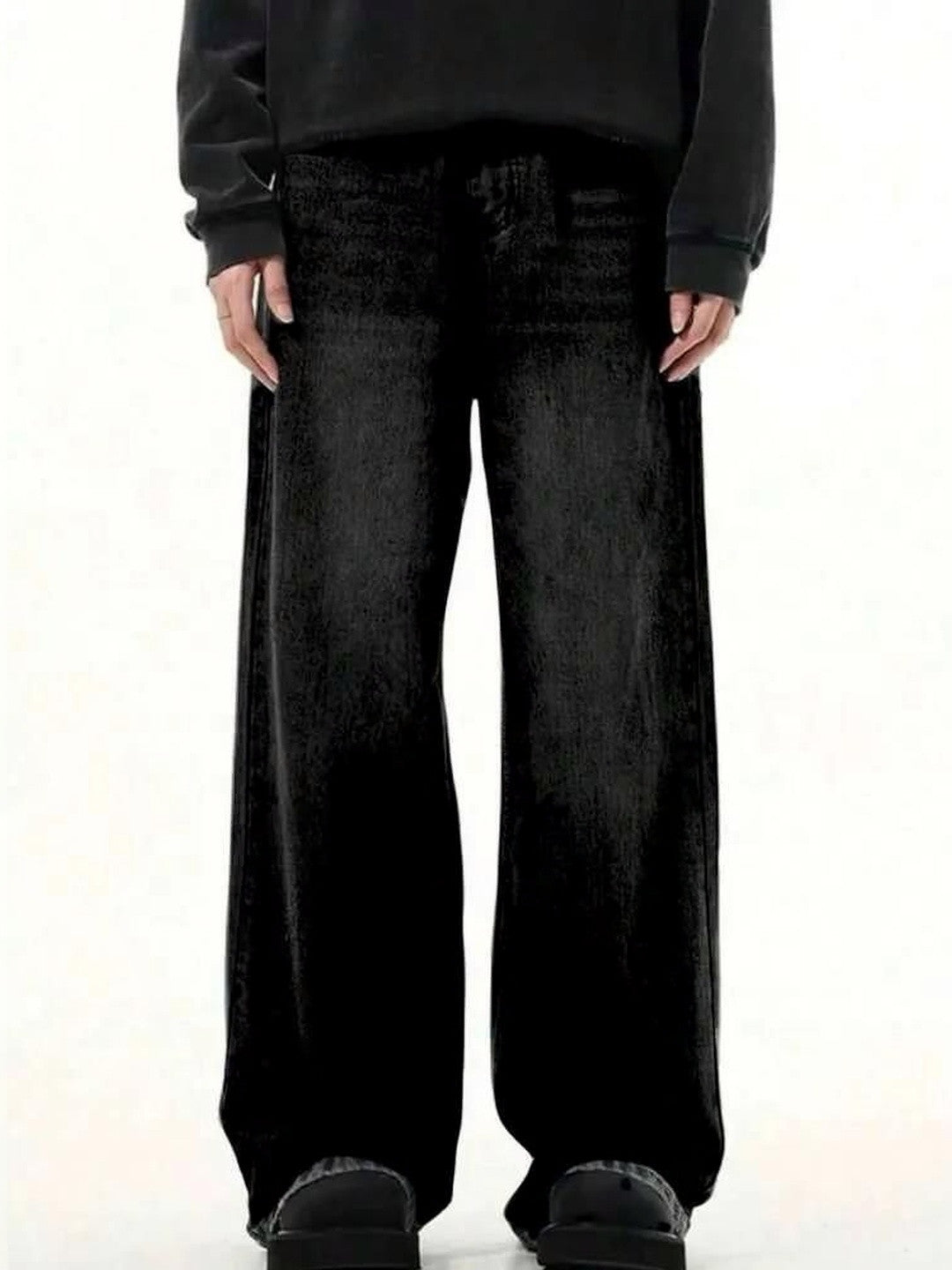 Kotty Men Wide Leg Low-Rise Stretchable Jeans