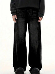 Kotty Men Wide Leg Low-Rise Stretchable Jeans