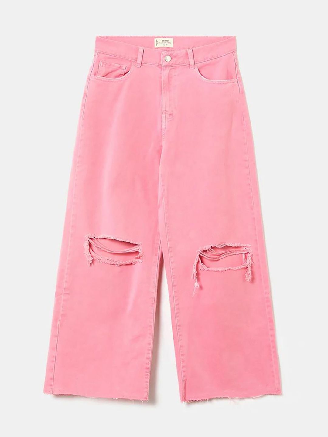 Kotty Women Flared High-Rise Slash Knee Stretchable Jeans