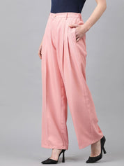 KOTTY BIZwear Women High-Rise Easy Wash Cotton Cargos Trousers