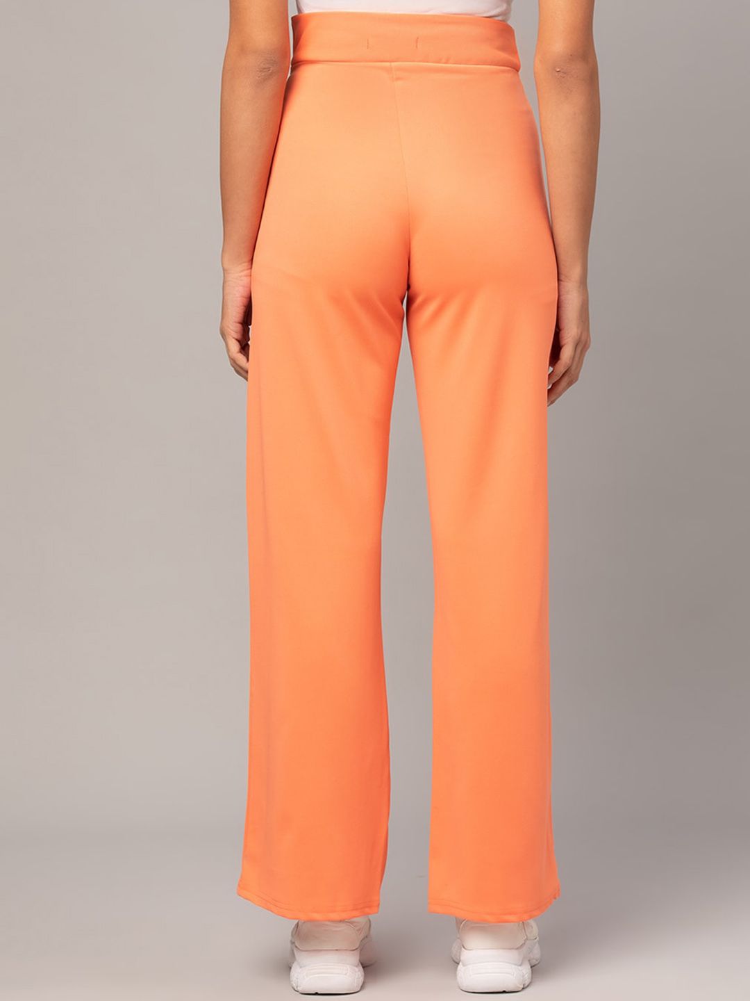 Kotty Women Pack Of 2 Straight Fit High-Rise Easy Wash Trousers