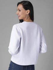 Kotty Women White Printed Sweatshirt