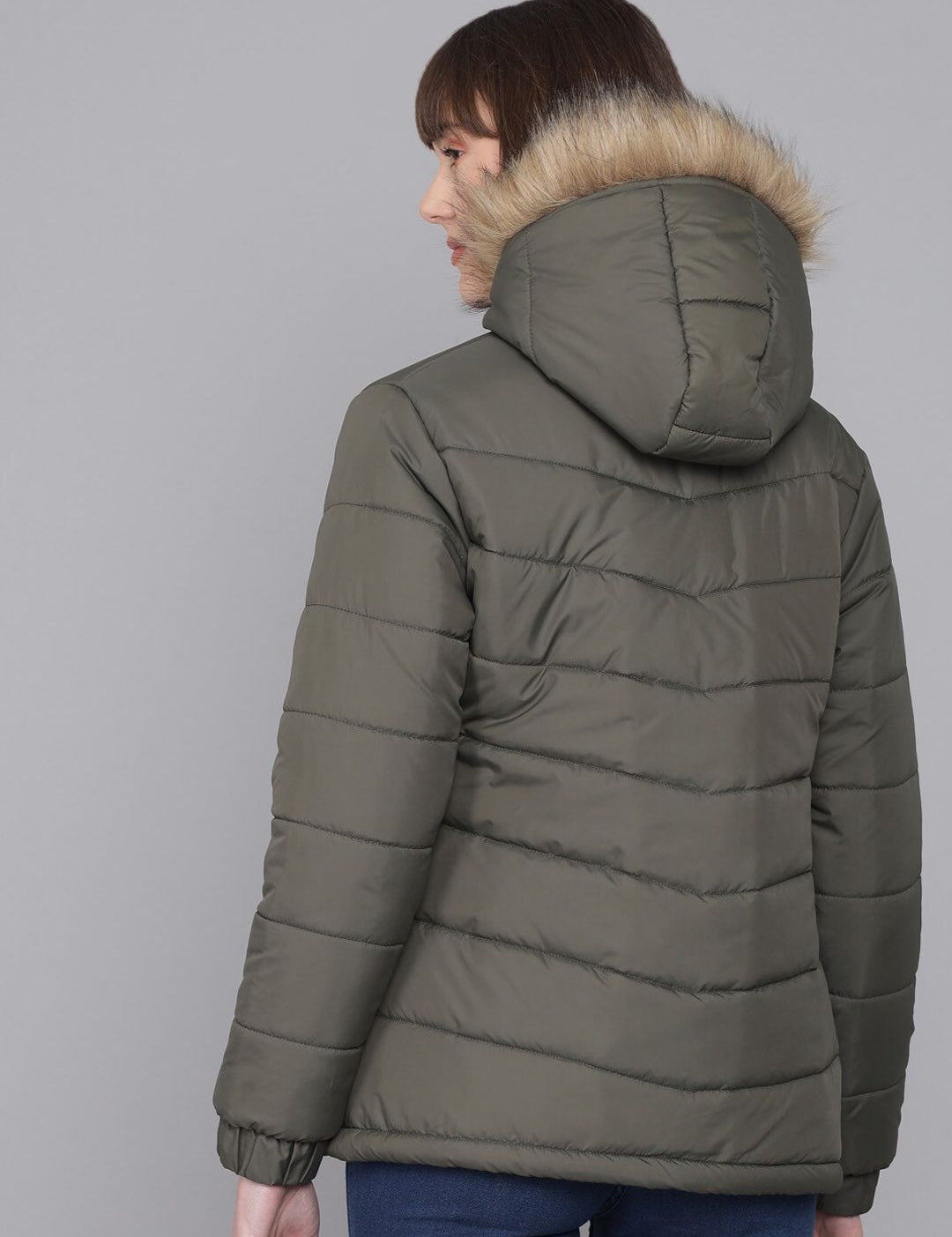 Kotty Women Grey Insulator Padded Jacket