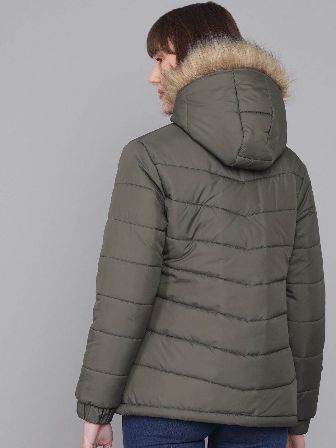 Kotty Women Grey Insulator Padded Jacket
