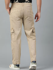 Kotty Men Low-Rise Stretchable Cargo Jeans