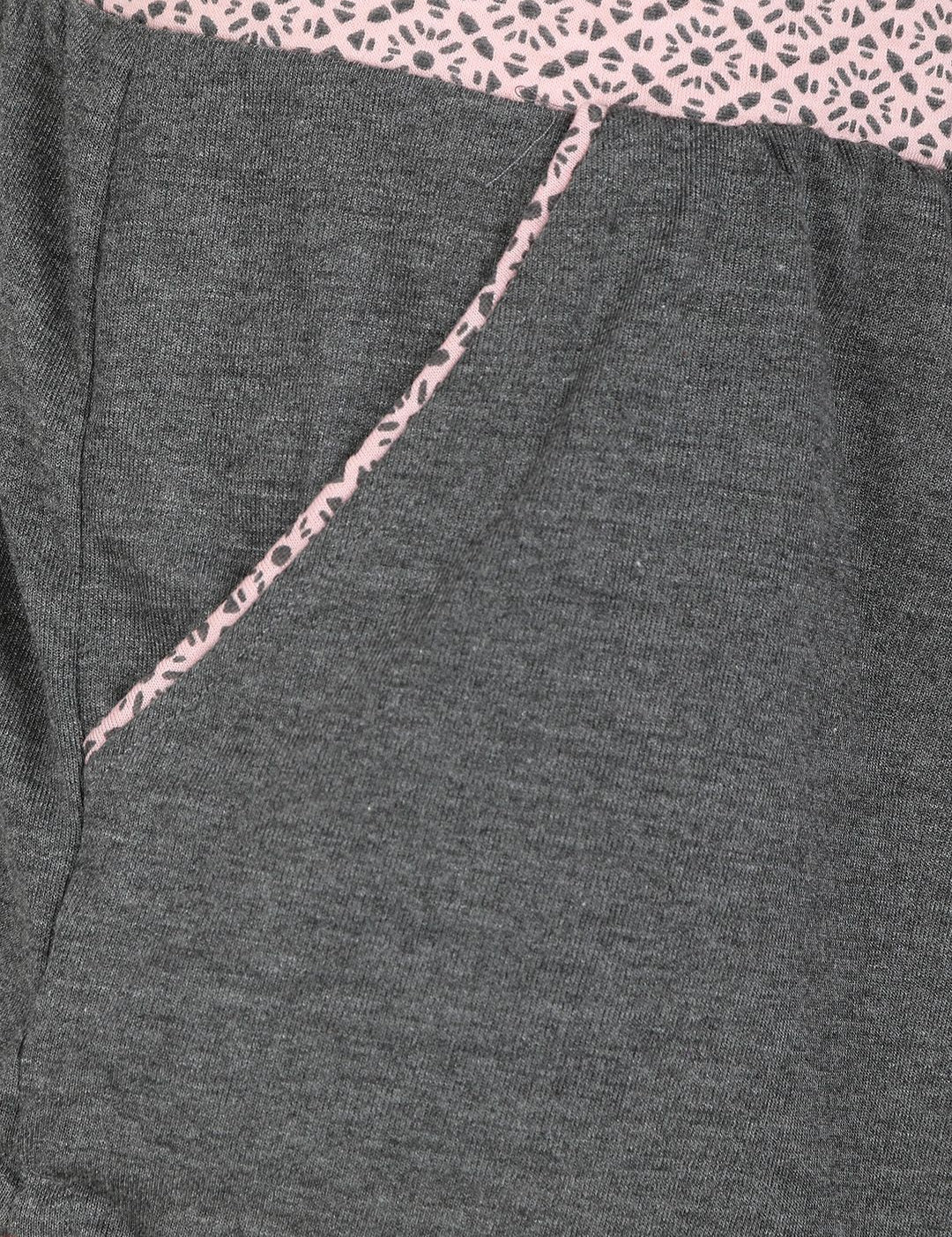 Kotty Women Grey Solid Lounge Shorts KTTSLEEPSHORTS227