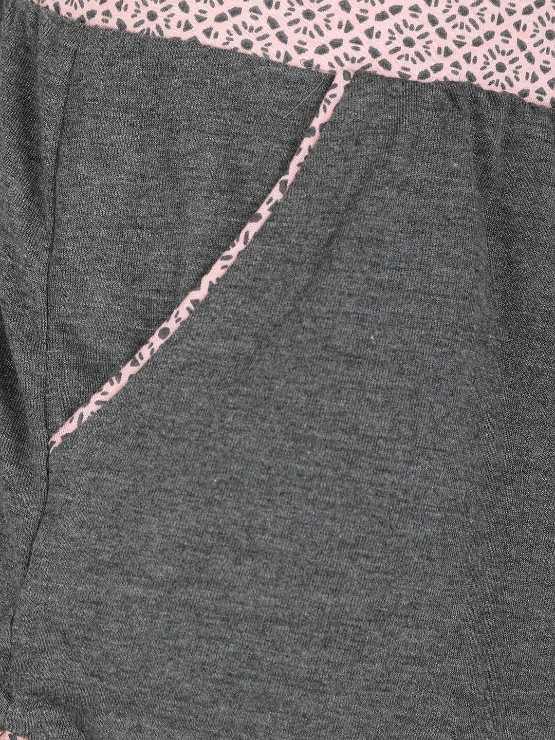 Kotty Women Grey Solid Lounge Shorts KTTSLEEPSHORTS227