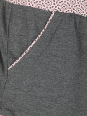 Kotty Women Grey Solid Lounge Shorts KTTSLEEPSHORTS227