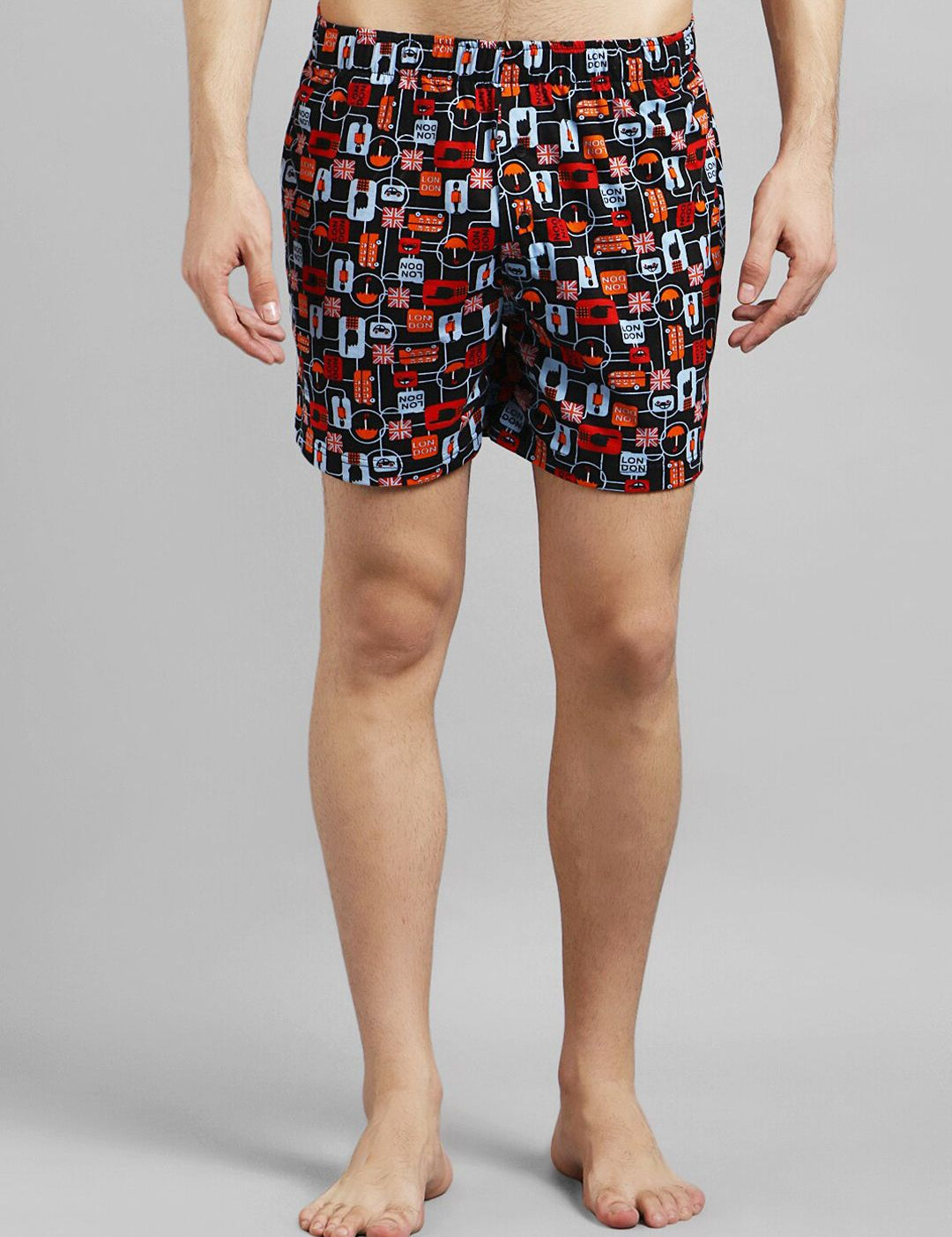 Kotty Men Black & Red Printed Boxers KTTMENSBOXER50S
